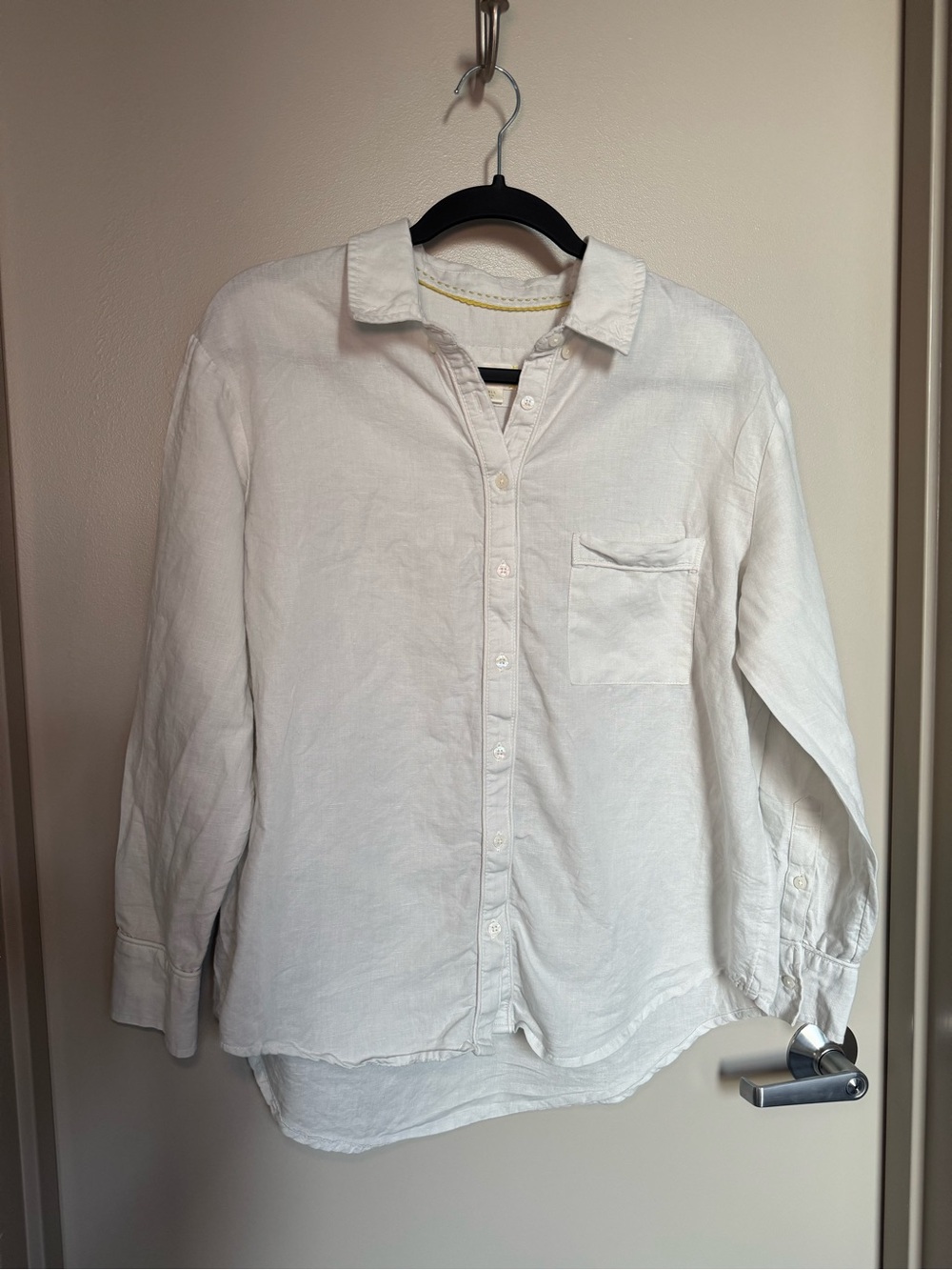 Anthropologie Maeve Bennet Linen Cotton Buttondown Shirt